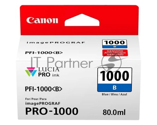 Картридж CANON PFI-1000 B синий