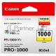 Картридж Canon PFI-1000 Y жёлтый (80 мл.) для Canon IJ SFP PRO-1000 WFG