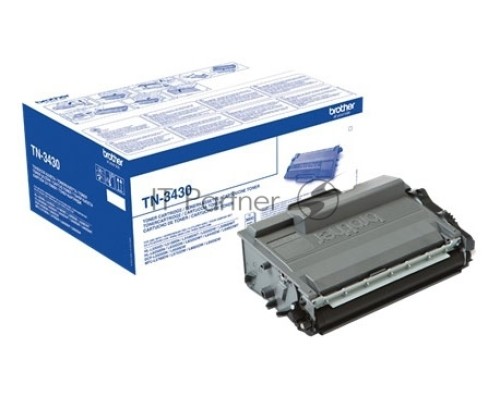 Картридж лазерный Brother TN3430 чёрный (3000стр.) для Brother HL-L5000D/L5100DN/L5100DNT/L5200DW/L5200DWT/L6250DN/L6300DW/L6300DWT/L6400DW/L6400DWT/DCP-L5500DN/L6600DW/MFC-L5700DN/L5750DW/L6800DW/L6800DWT/L6900DW/L6900DWT