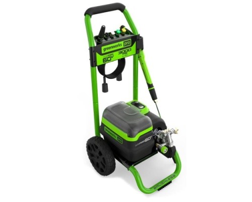 [Мойки] Greenworks GDPW60DP Мойка высокого давления аккумуляторная, [60V, 250 бар, бесщеточная, с портом на 2 АКБ, без АКБ и ЗУ] [5106207]