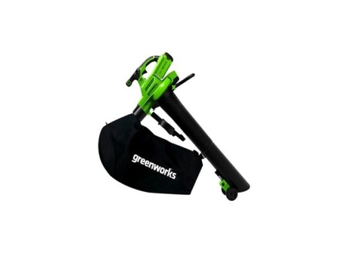 [Воздуходувки, Садовые пылесосы] Greenworks GD40BVIIK4 Воздуходув-Садовый Пылесос аккумуляторный, 40V, бесщеточный, c 1хАКБ 4Ач и ЗУ [2406907UB]