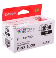 Картридж Canon PFI-1000 PBK для IJ SFP PRO-1000 WFG. Фото чёрный. 80 мл.