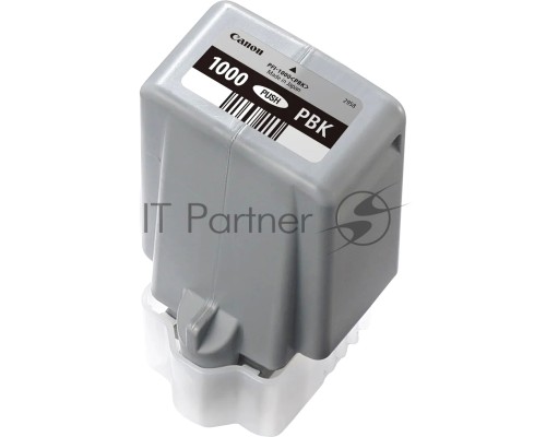 Картридж Canon PFI-1000 PBK для IJ SFP PRO-1000 WFG. Фото чёрный. 80 мл.