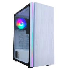 Корпус  Formula CL-3302W  RGB белый   , Midi-Tower, без БП,ATX   2xUSB2.0 1xUSB3.0 audio bott PSU