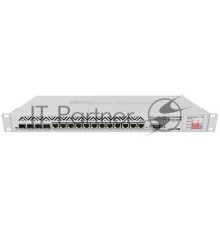 Маршрутизатор Mikrotik CCR1036-12G-4S-EM  Cloud Core Router 1036-12G-4S with Tilera Tile-Gx36 CPU (36-cores, 1.2Ghz per core), 16GB RAM, 4xSFP cage, 12xGbit LAN, RouterOS L6, 1U rackmount case, PSU, LCD panel