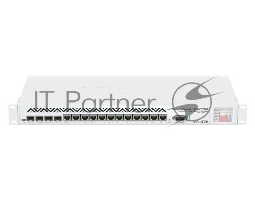 Маршрутизатор Mikrotik CCR1036-12G-4S-EM  Cloud Core Router 1036-12G-4S with Tilera Tile-Gx36 CPU (36-cores, 1.2Ghz per core), 16GB RAM, 4xSFP cage, 12xGbit LAN, RouterOS L6, 1U rackmount case, PSU, LCD panel