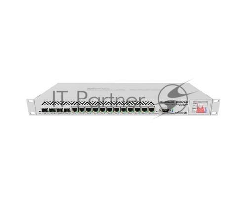 Маршрутизатор Mikrotik CCR1036-12G-4S-EM  Cloud Core Router 1036-12G-4S with Tilera Tile-Gx36 CPU (36-cores, 1.2Ghz per core), 16GB RAM, 4xSFP cage, 12xGbit LAN, RouterOS L6, 1U rackmount case, PSU, LCD panel