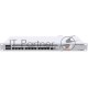 Маршрутизатор Mikrotik CCR1036-12G-4S-EM  Cloud Core Router 1036-12G-4S with Tilera Tile-Gx36 CPU (36-cores, 1.2Ghz per core), 16GB RAM, 4xSFP cage, 12xGbit LAN, RouterOS L6, 1U rackmount case, PSU, LCD panel