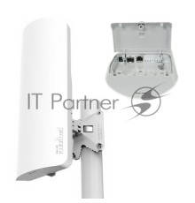 Точка доступа MikroTik RB921GS-5HPacD-15S mANTBox 15s (5GHz 120 degree 15dBi 2X2 MIMO Dual Polarization Sector Antenna, 720MHz CPU, 128MB RAM, 1xGbit LAN, 1xSFP, PoE, PSU, mounting kit, RouterOS L4)