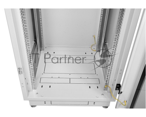 Шкаф телекоммуникационный напольный 42U (600x800) дверь стекло, цвет чёрный  (ШТК-М-42.6.8-1ААА-9005) (3 коробки)
