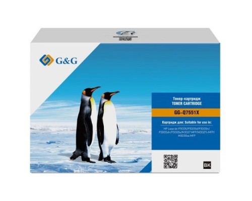 [Расходные материалы] Картридж лазерный G&G GG-Q7551X черный (13000стр.) для HP LJ P3005/M3027 MFP/M3027x MFP/M3035xs MFP