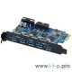 Контроллеры ORICO PVU3-5O2I Контроллер PCI-E ORICO PVU3-5O2I