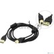 Кабель USB 2.0 A-->B 1.8м Exegate 2 фильтра, позолоченные контакты