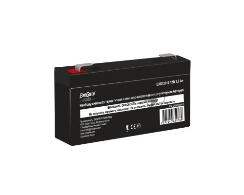 Батарея ExeGate EP249948RUS DT 12012/EXG12012 (12V 1.2Ah), клеммы F1