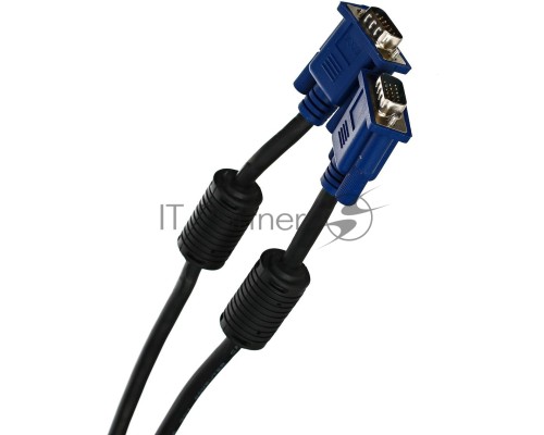 Кабель монитор-SVGA card (15M-15M) 10м 2 фильтра VCOM <VVG6448-10M>