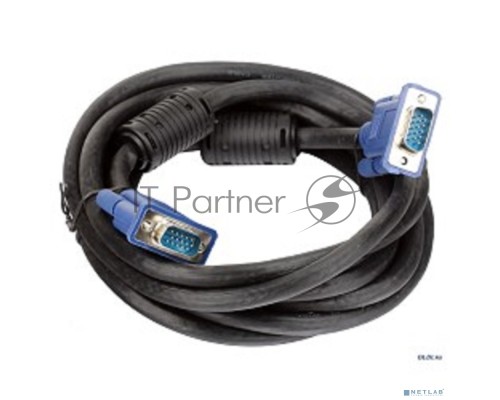 Кабель монитор-SVGA card (15M-15M) 10м 2 фильтра VCOM <VVG6448-10M>
