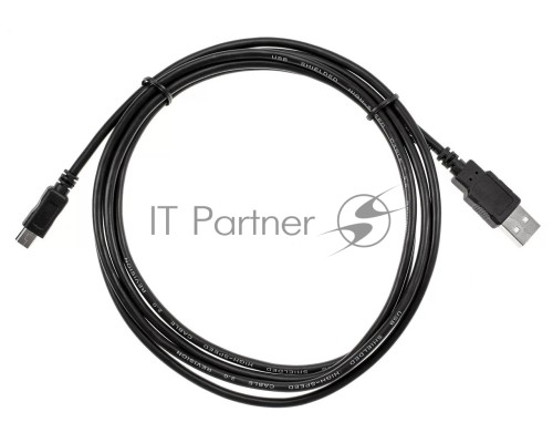 Кабель USB 2.0 A-->mini-B 5P (1.8 м) черный, Telecom<TC6911BK-1.8M>