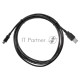 Кабель USB 2.0 A-->mini-B 5P (1.8 м) черный, Telecom<TC6911BK-1.8M>