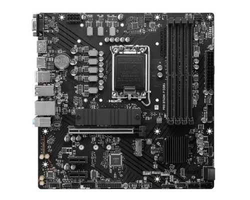 [Материнская плата] MSI PRO B760M-P DDR4 {LGA1700, 4xDDR4 4xSATA3 RAID 2xM.2 HDMI DP mATX} RTL