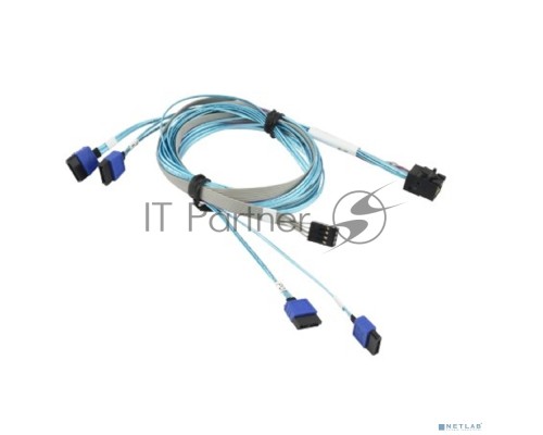 Кабель Supermicro internal mini SAS HD to 4 SATA 12G, 75/75/90/90cm w/75cm SB, S. 30AWG,RoHS/REACH Кабель Supermicro internal mini SAS HD to 4 SATA 12G, 75/75/90/90cm w/75cm SB, S. 30AWG,RoHS/REACH