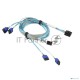 Кабель Supermicro internal mini SAS HD to 4 SATA 12G, 75/75/90/90cm w/75cm SB, S. 30AWG,RoHS/REACH