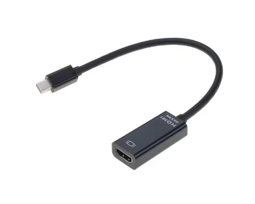 [переходники] Bion Переходник с кабелем mini DisplayPort - HDMI, 20M/19F, 4K@30Hz, 15см, черный [BXP-A-mDPM-HDMIF-015]