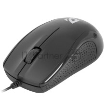 Мышь проводная Defender Optimum MB-160 черный, 1000 dpi, USB, кнопки - 3