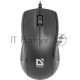 Мышь проводная Defender Optimum MB-160 черный, 1000 dpi, USB, кнопки - 3