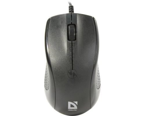 Мышь проводная Defender Optimum MB-160 черный, 1000 dpi, USB, кнопки - 3