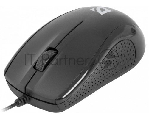 Мышь проводная Defender Optimum MB-160 черный, 1000 dpi, USB, кнопки - 3