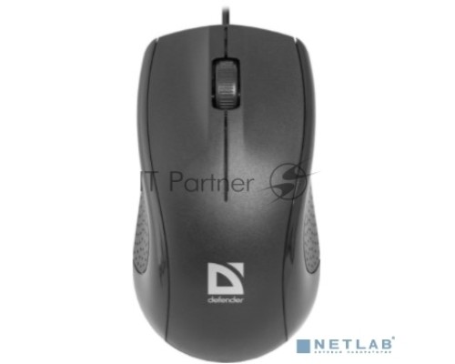 Мышь проводная Defender Optimum MB-160 черный, 1000 dpi, USB, кнопки - 3