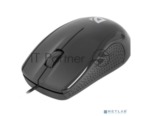 Мышь проводная Defender Optimum MB-160 черный, 1000 dpi, USB, кнопки - 3