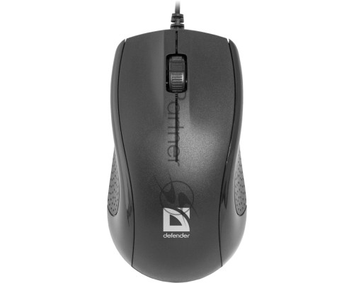 Мышь проводная Defender Optimum MB-160 черный, 1000 dpi, USB, кнопки - 3