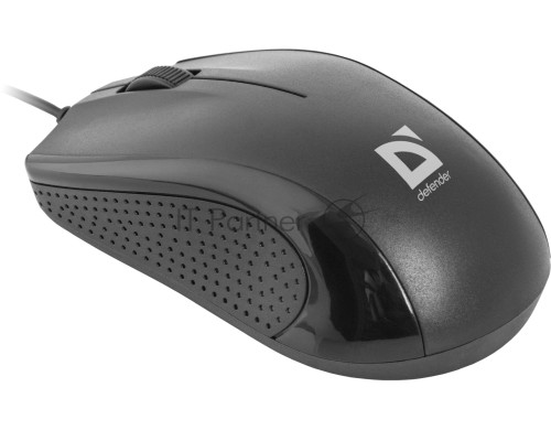 Мышь проводная Defender Optimum MB-160 черный, 1000 dpi, USB, кнопки - 3