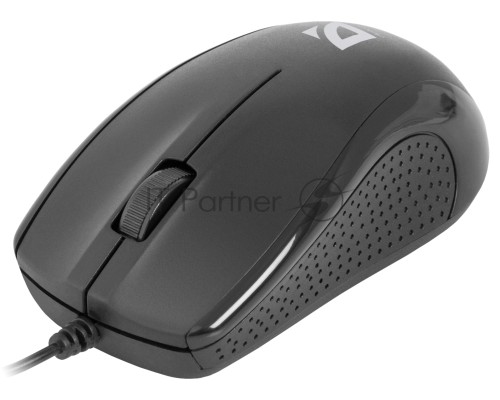 Мышь проводная Defender Optimum MB-160 черный, 1000 dpi, USB, кнопки - 3