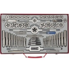 Matrix Набор метчиков и плашек М2-М20, 65 шт., метал. кейс [773065]