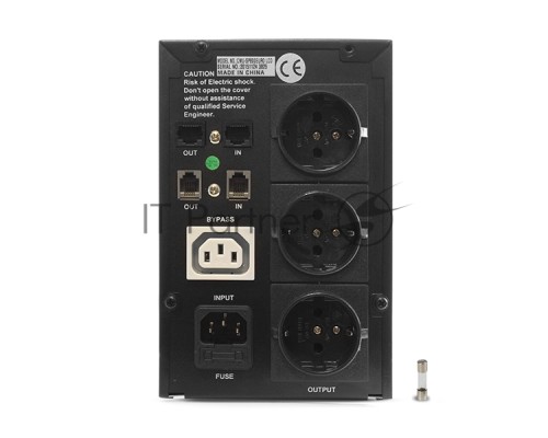 Источник бесперебойного питания CROWN 800VA/510W, металл, 1x12V/9AH, розетки 3*EURO+1*IEC bybass, трансформатор AVR 145-280V, LCD дисплей, съёмный кабель 1.2м, фильтр телефонной и ethernet линии RJ11/45, защита батареи, от перегрузки, от КЗ