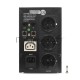 Источник бесперебойного питания CROWN 800VA/510W, металл, 1x12V/9AH, розетки 3*EURO+1*IEC bybass, трансформатор AVR 145-280V, LCD дисплей, съёмный кабель 1.2м, фильтр телефонной и ethernet линии RJ11/45, защита батареи, от перегрузки, от КЗ