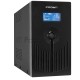 Источник бесперебойного питания CROWN 800VA/510W, металл, 1x12V/9AH, розетки 3*EURO+1*IEC bybass, трансформатор AVR 145-280V, LCD дисплей, съёмный кабель 1.2м, фильтр телефонной и ethernet линии RJ11/45, защита батареи, от перегрузки, от КЗ