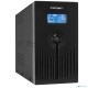 Источник бесперебойного питания CROWN 800VA/510W, металл, 1x12V/9AH, розетки 3*EURO+1*IEC bybass, трансформатор AVR 145-280V, LCD дисплей, съёмный кабель 1.2м, фильтр телефонной и ethernet линии RJ11/45, защита батареи, от перегрузки, от КЗ