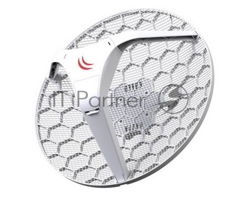 Сетевое оборудование MikroTik RBLHG-5nD LHG 5 Dual Chain 5Ghz 802.11an 24.5dBi Integrated antenna, 600MHz COU, 64MB RAM, 1x LAN, POE,