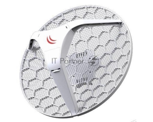 Сетевое оборудование MikroTik RBLHG-5nD LHG 5 Dual Chain 5Ghz 802.11an 24.5dBi Integrated antenna, 600MHz COU, 64MB RAM, 1x LAN, POE,