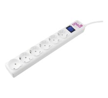 PowerCube Фильтр-удлинитель (SPG6-А2) 5.0м, 6 розеток, 16А, белый