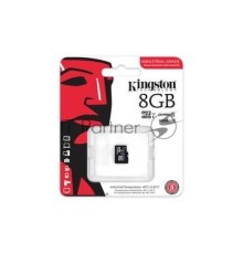 Флеш карта microSDHC 8Gb Class10 Kingston <SDCIT/8GBSP> Industrial Temperature SP Class UHS-I без адаптера