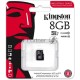 Флеш карта microSDHC 8Gb Class10 Kingston <SDCIT/8GBSP> Industrial Temperature SP Class UHS-I без адаптера