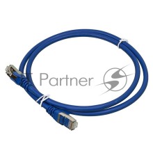 Кабель Патч-корд Lanmaster FTP LAN-PC45/S6-1.0-BL вилка RJ-45-вилка RJ-45 кат.6 1м синий LSZH