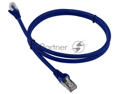 Кабель Патч-корд Lanmaster FTP LAN-PC45/S6-1.0-BL вилка RJ-45-вилка RJ-45 кат.6 1м синий LSZH