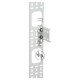 Вертикальный кабельный органайзер ITK  42U, 75x12мм, серый (1шт)