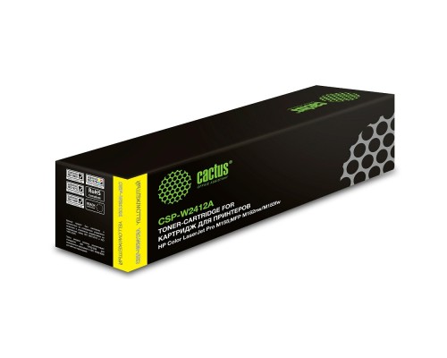 [расходные материалы] Картридж лазерный Cactus CSP-W2412A желтый (850стр.) для HP Color LaserJet Pro M155;MFP M182nw/M183fw