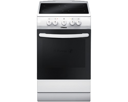 Электрическая плита  Hansa FCCW53040 85х50х60, стеклокерамика, электрическая, белая
